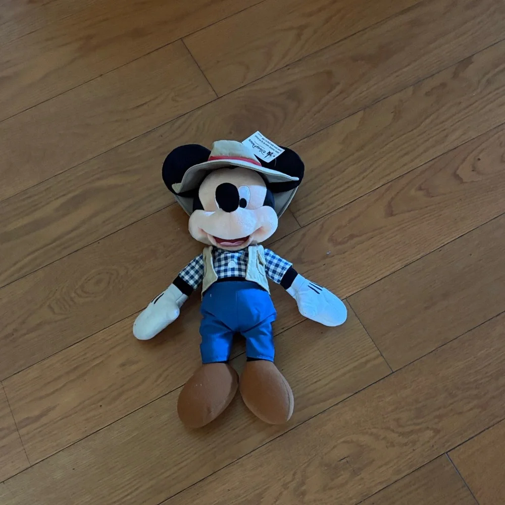 Disney Mickey Mouse Adventure Plush in Blue and Tan